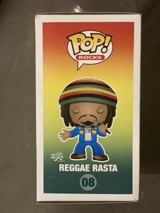RARE/VAULTED Funko Pop Reggae Rasta 08 Hard Stack See ALL Pictures 3