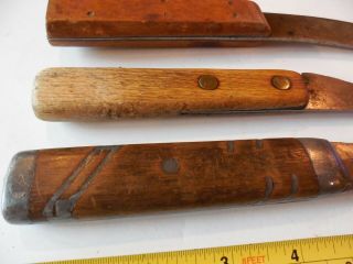 Vinaage,  Antique Set of Three Kitchen Carving Knives 2