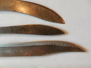 Vinaage,  Antique Set of Three Kitchen Carving Knives 3