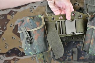 German Army BW Bundeswehr Flecktarn and OD Web Gear Set 3