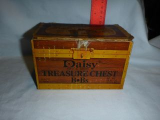Daisy Treasure Chest Of Golden Bullseye B - Bs 7 Packs Of Bbs 545 Tube Bb Vintage