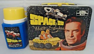 1976 VINTAGE SPACE:1999 LUNCHBOX & THERMOS NM TAG SIGNED BY MARTIN LANDAU 2
