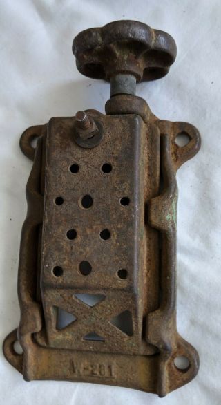 What Is It? Vintage Cast Iron Stove Door ? John Deere Tractor Part ? Steampunk