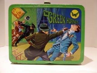 Vintage 1967 The Green Hornet Lunchbox And Thermos -