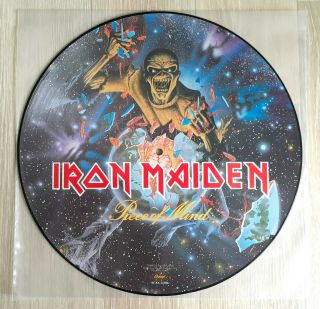Iron Maiden Piece Of Mind Vinyl Picture Disc Us Bonus Track Seax - 12306