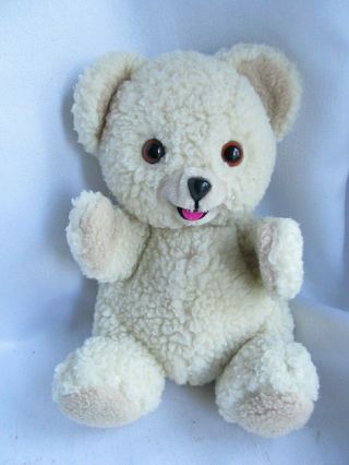 Vtg Russ Snuggle Fabric Softener Bear Mascot Plush Puppet 1986 Unilever Icon 12 "