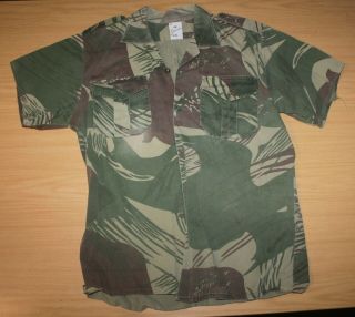 Rhodesian War Camo Camouflage Shirt Short Sleeve
