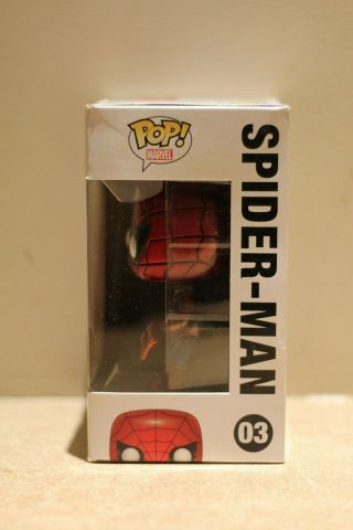 [VAULTED GRAIL] Spider - Man 03 Funko POP Vinyl Bobble - Head (SDCC ' 11 Metallic) 3