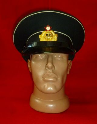 1976 Russian Soviet NAVY Officer Uniform Cap Hat Size 58 USSR 2