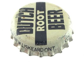 Vintage Dutch Root Beer Bottle Cap Crown Cork Liner Macdonald Son North Bay M960 3