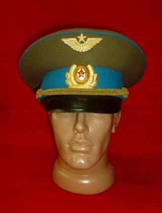 1978 Russian Soviet Air Force Officer Service Uniform Cap Hat Size 57 Ussr
