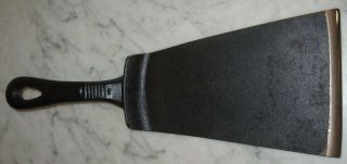 Vintage Cast Iron Spatula From A Cracked / Griddle - 34
