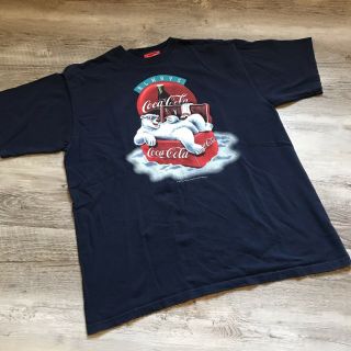 Vintage 90’s Coca - Cola Polar Bear T - Shirt Men’s Size Xl