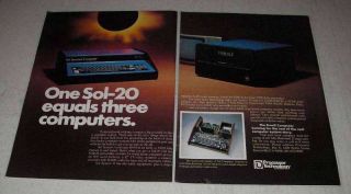 1977 Processor Technology Sol - 20 Computer,  Helios Ii Ad
