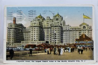 Jersey Nj Atlantic City Resort Hotel Traymore Postcard Old Vintage Card View