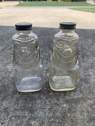 2 Vintage Grapette Family Beverage Syrup Bottle Clown Piggy Bank - Camden,  Ar
