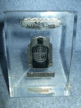 Vintage National Rifle Association Nra Marksmanship Shooting Trophy