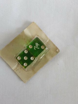 Vintage 7up Dice Old Stock