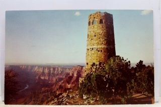 Arizona Az Grand Canyon National Park Watchtower Desert Postcard Old Vintage Pc