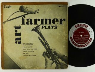 Art Farmer - Plays 10 " - Prestige - Prlp 193 Mono Dg Rvg 446 W 50th Vg,