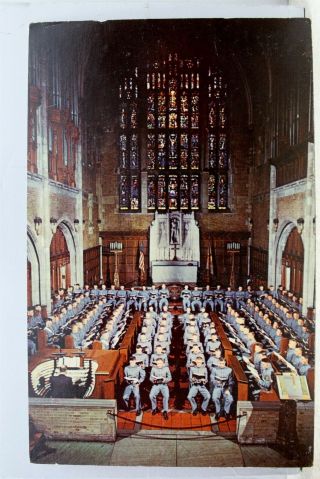 York Ny West Point Us Military Academy Cadet Choir Chapel Postcard Old View