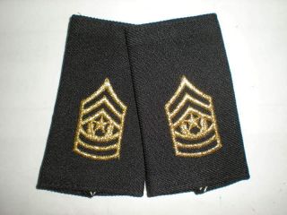 Us Army Cmd Sgt Major Shoulder Marks (female) - 1 Pair