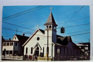 Maryland Md Ocean City St Mary Star Of The Sea Church Rectory Postcard Old View