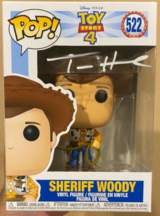 Tom Hanks Signed/autographed Funko Pop Toy Story Disney Pixar Sheriff Woody