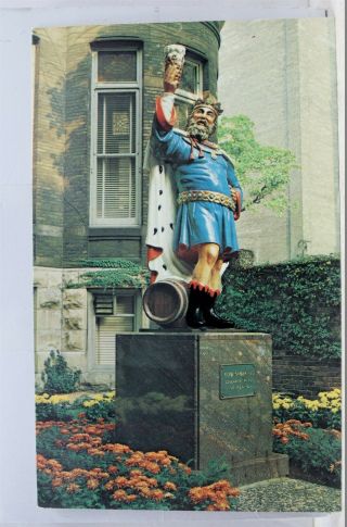 Wisconsin Wi Milwaukee King Gambrinus Statue Postcard Old Vintage Card View Post