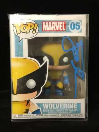 Hugh Jackman Autographed/signed Marvel Wolverine Funko Pop 05 With