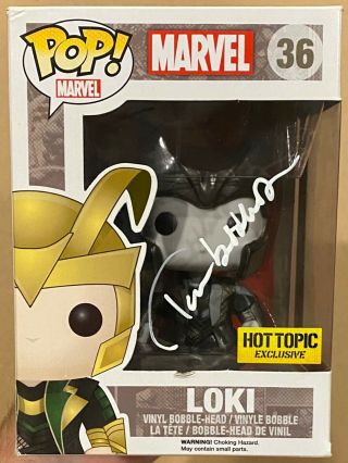 Tom Hiddleston Signed/autographed Funko Pop Marvel Avengers Loki