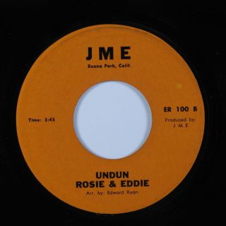 Unknown Mod Jazz Soul Funk 45 Rosie & Eddie Undun Jme Hear