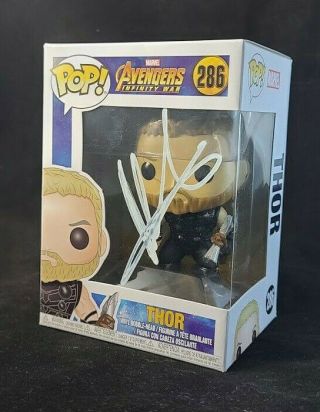 Chris Hemsworth Signed Autographed Avengers Infinity War Funko Pop 286 Thor