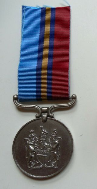 Rhodesian General Service Medal Named To 651383 Srp T.  Hlabangani Vg