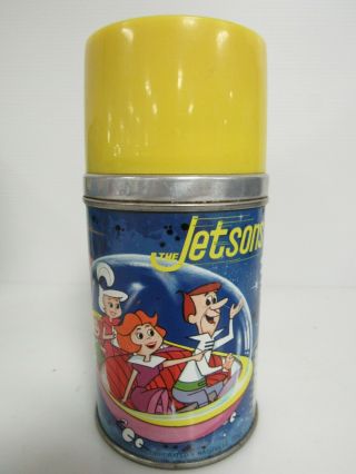 Vintage 1963 The Jetsons Metal Thermos For Lunchbox Bt132
