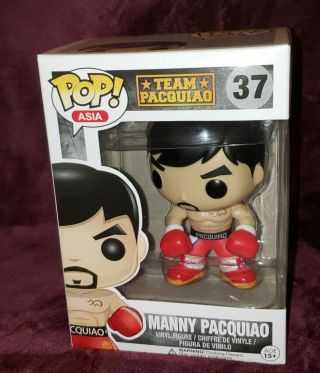 Manny Pacquiao Funko Pop Asia Team Pacquiao Champion Boxer Rare 37.