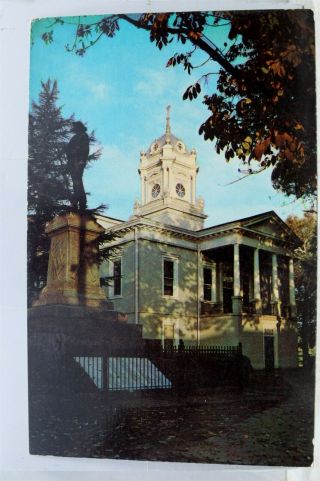 North Carolina Nc Morganton Burke County Court House Postcard Old Vintage Card