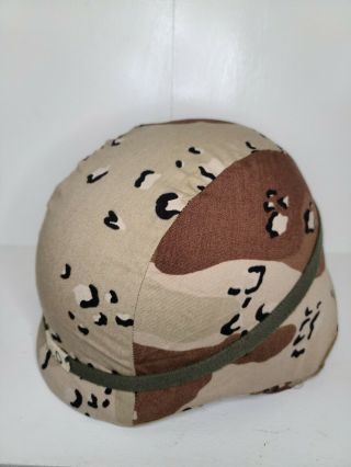 Usgi Desert Storm 6 Color Camo Pasgt Helmet Cover Pasgt Med/lg Chocolate Chip