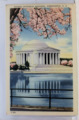 Washington Dc Thomas Jefferson Memorial Postcard Old Vintage Card View Standard