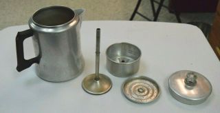 Vintage MIRRO Aluminum 4 - 6 Cup 491 1/2M 1 1/2 Qt.  Stovetop Stove Top Percolator 2
