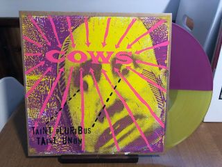 Cows Taint Pluribus Taint Unum Lp Yellow/purple Vinyl Haze 13/100 Amrep Melvins