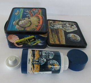 1969 Vintage The Astronauts Lunchbox Thermos Nr C9 With Tag Wow