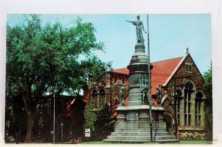 York Ny Utica Oneida Square Soldiers Sailors Monument Postcard Old Vintage