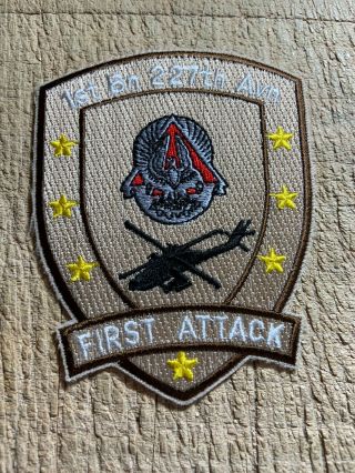 1990s/desert Storm? Us Army Patch - 1st Bn 227th Avn First Attack -