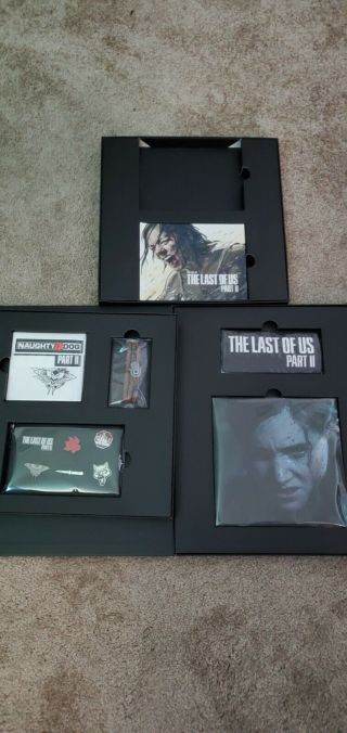 The Last Of Us Part Ii 2 Ellie Edition 7 " Vinyl Art Book Braclet Pins & More