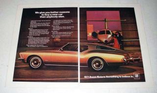 1971 Buick Riviera Car Ad - Give You Better Reasons