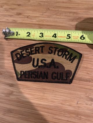 Desert Storm Usa Persian Gulf Patch Us Military Vintage " 3x5 "