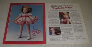 1986 The Danbury Shirley Temple Stand Up And Cheer Doll Ad