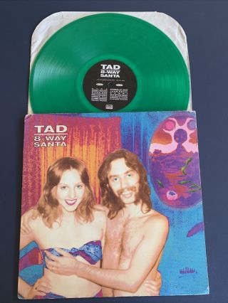 Tad 8 - Way Santa Lp Vinyl Vg,  /vg,  Green Colored