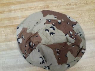 Usgi Desert Storm 6 Color Camo Helmet Cover Pasgt Med/lg Chocolate Chip